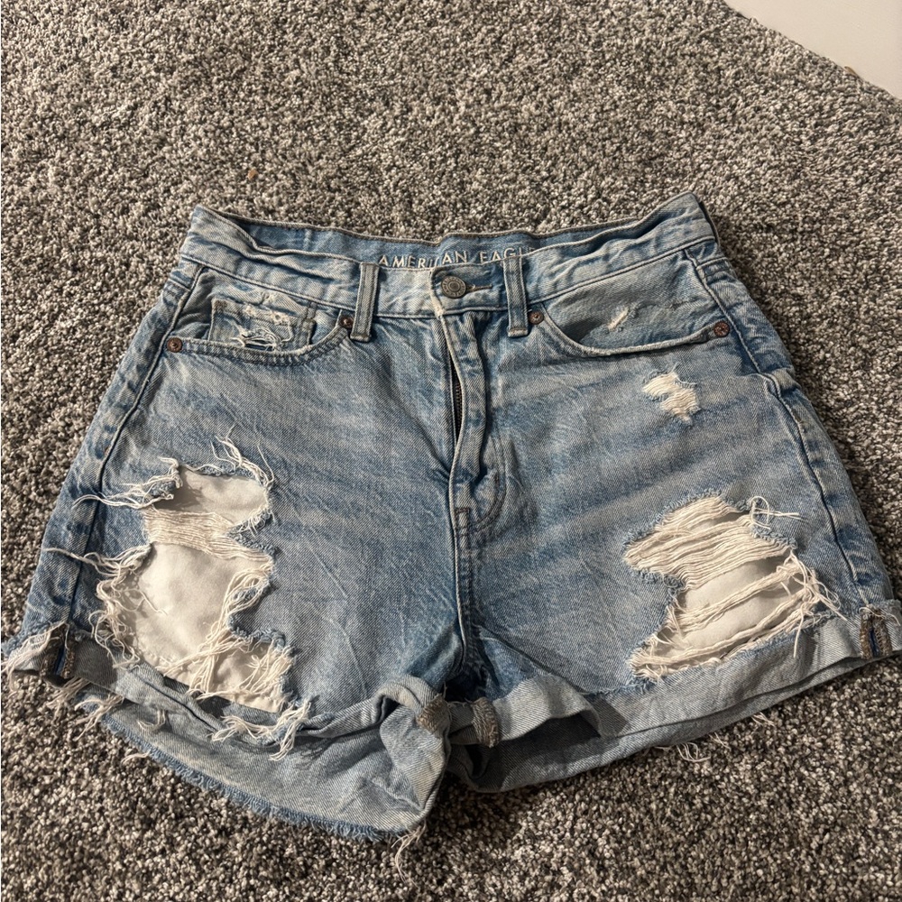 American Eagle Light Blue Jean Shorts
